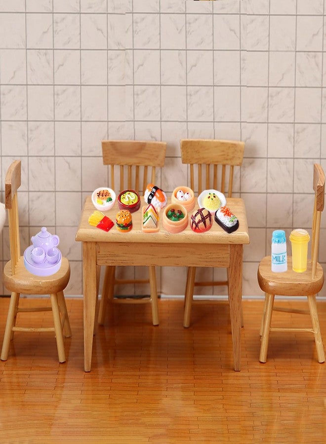 Thildani 80 Pcs Mini Food Miniature Dollhouse Accessories - 1:12 Scale Small Doll Food Decor Mini Kitchen Set & Tiny Things Toys - Image 5